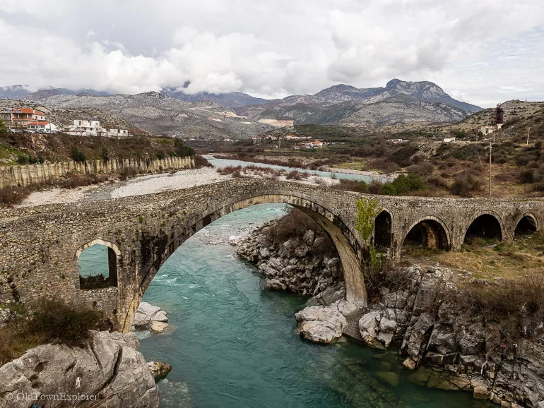 Mesi Bridge near Shkoder, Albania