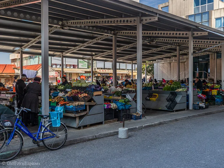 Open Air Produce Farmers Market in Shkoder, Albania Open Air Produce Farmers Market in Shkoder, Albania