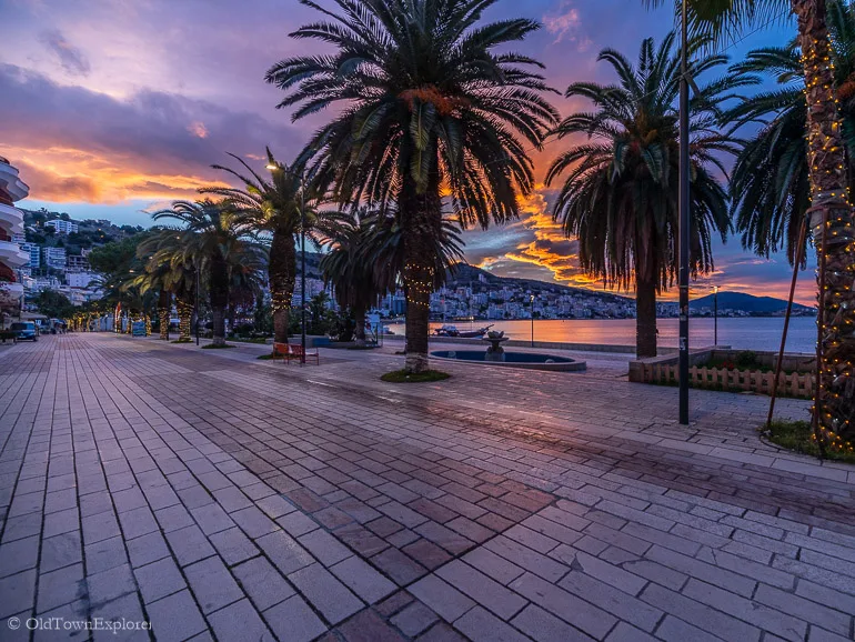 Saranda Promenade in Saranda, Albania