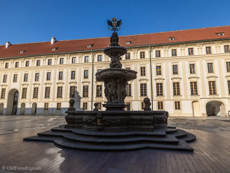 Second Courtyard of Prague Castle in Prague, Czechia Second Courtyard of Prague Castle in Prague, Czechia