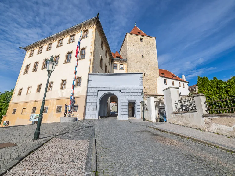 The Black Tower in Prague, Czechia The Black Tower in Prague, Czechia