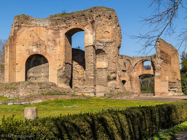 Baths in Caracalla in Rome, Italy Baths in Caracalla in Rome, Italy