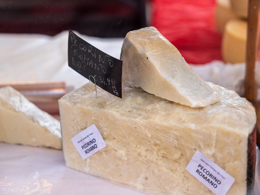 Pecorino Romano in Rome, Italy