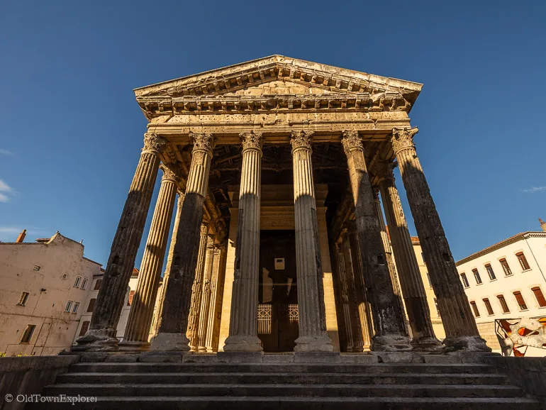 Temple of Augustus and Livia in Vienne, France Temple of Augustus and Livia in Vienne, France