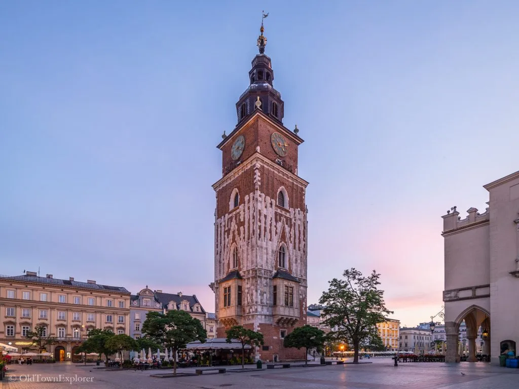 Town Hall Tower in Krakow, Poland