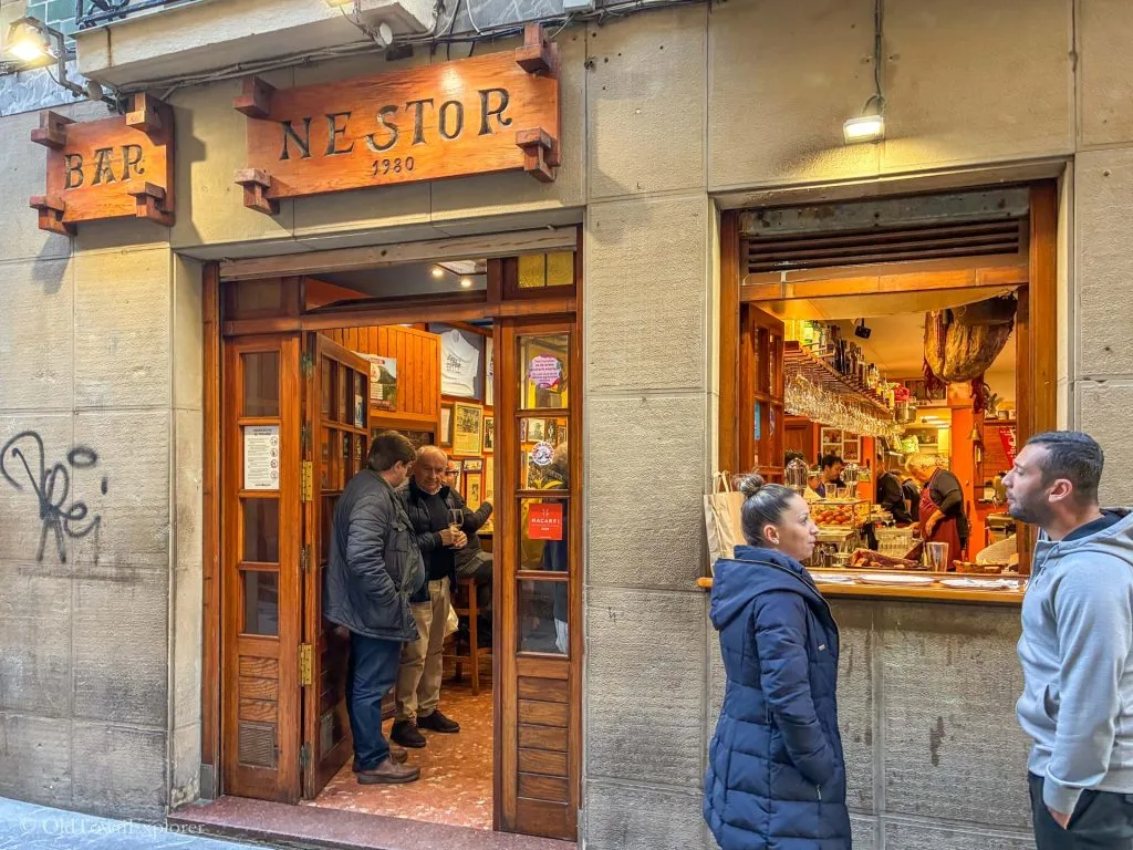 Bar Nestor in San Sebastian, Spain Bar Nestor in San Sebastian, Spain