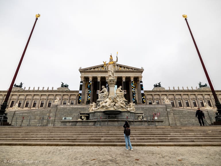 Austrian Parliament Building in Vienna, Austria