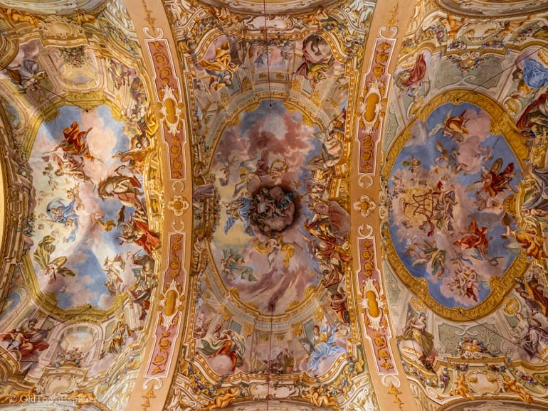 Frescoes at Mariatrost Basilica in Graz, Austria
