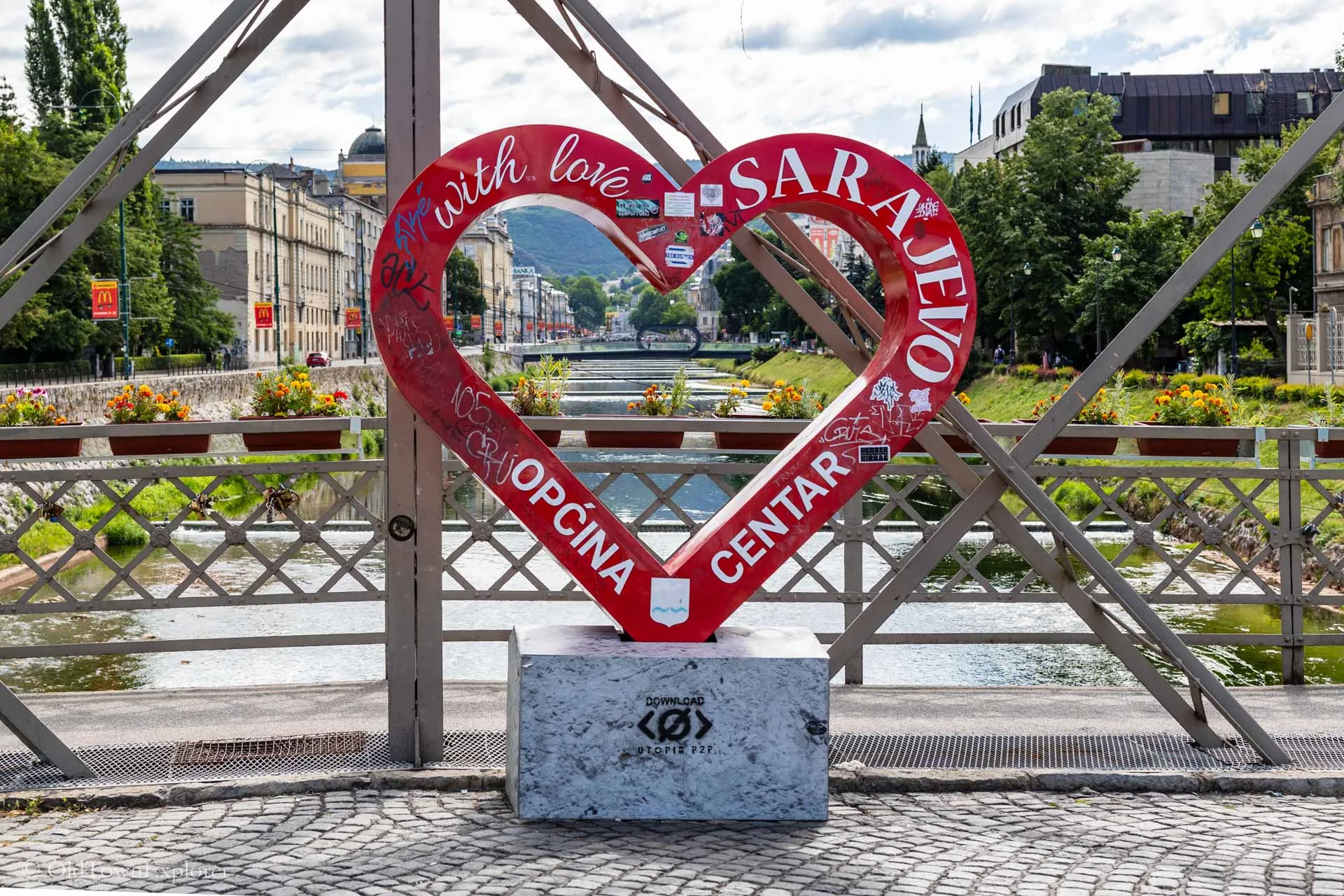 Heart Monument in Sarajevo, Bosnia
