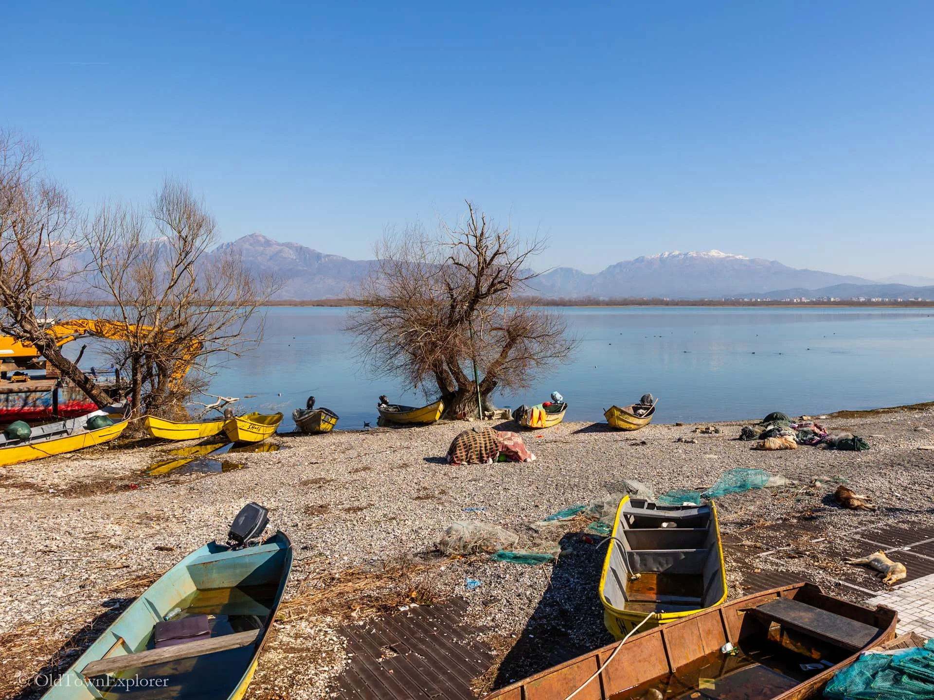 Lake Skadar in Shiroka, Albania Lake Skadar in Shiroka, Albania