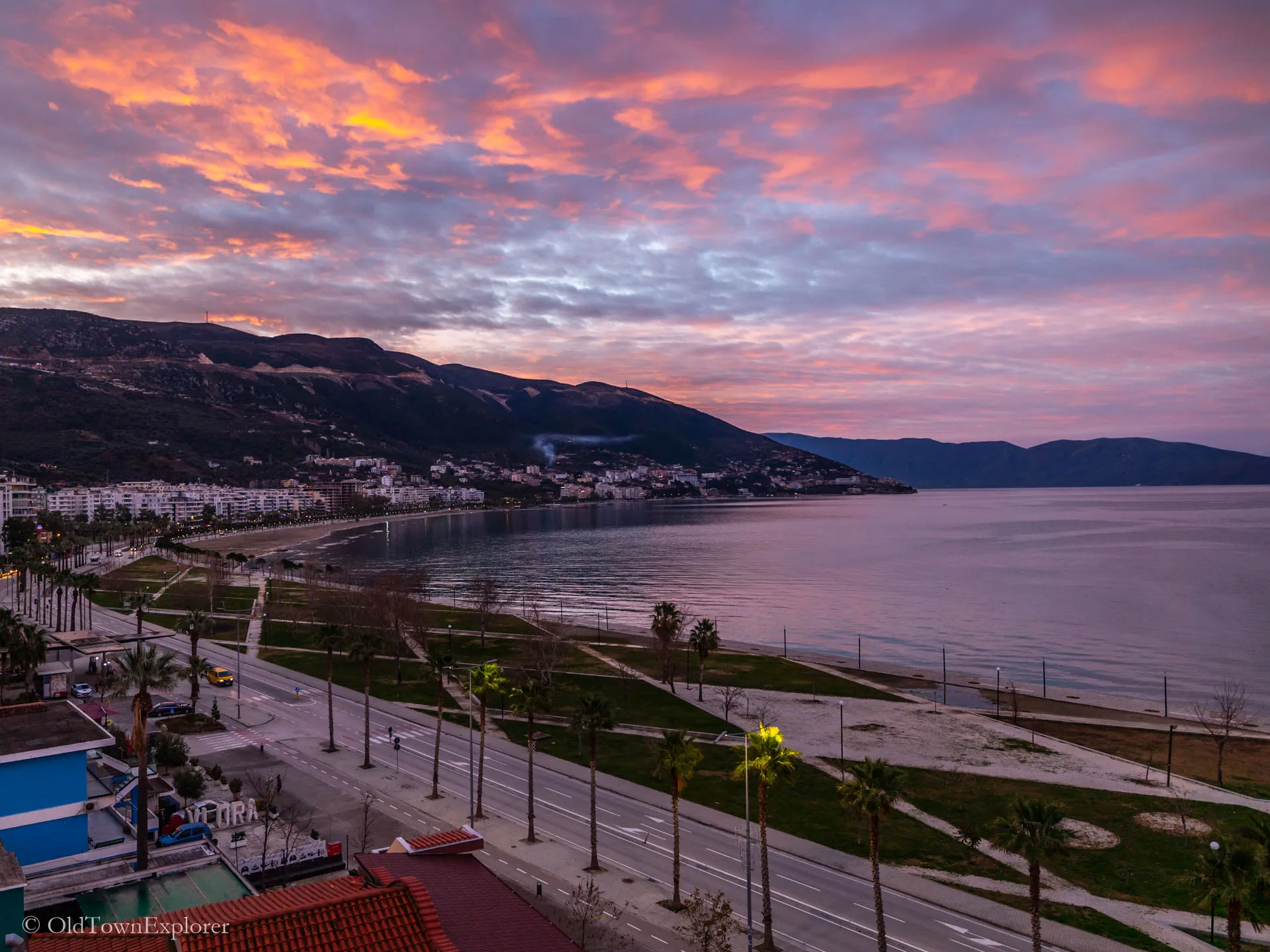 Promenade in Vlora, Albania