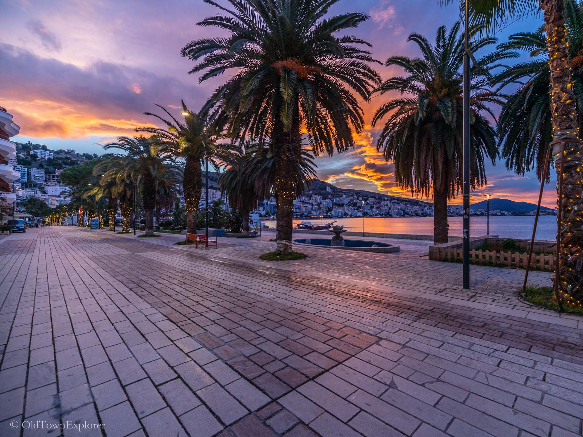 Saranda Promenade in Saranda, Albania