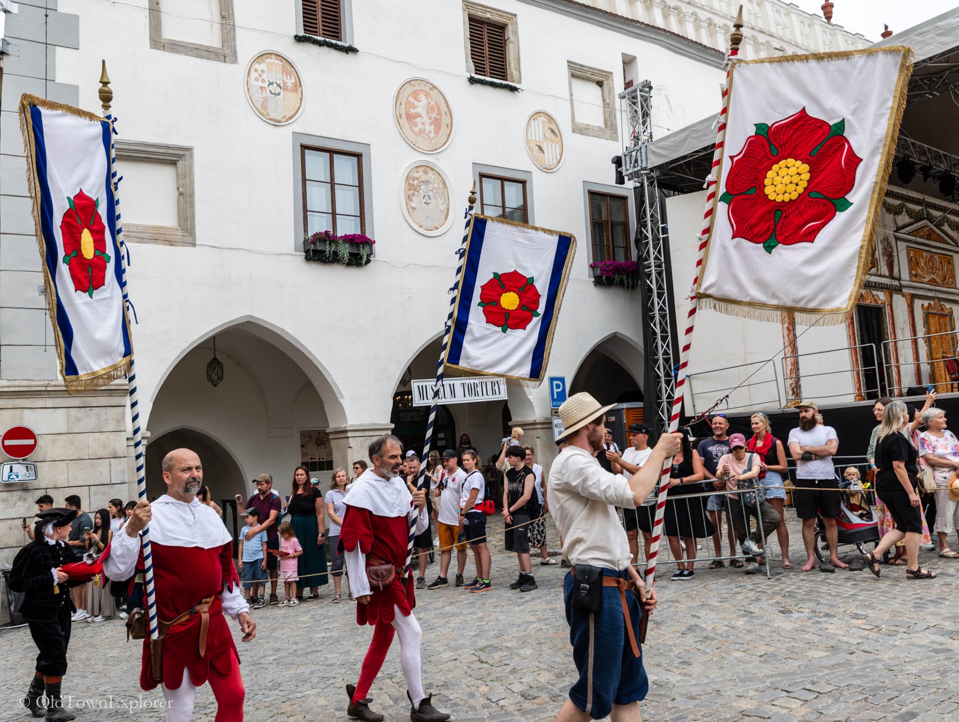 Five-Petalled Rose Festival in Cesky Krumlov, Czechia