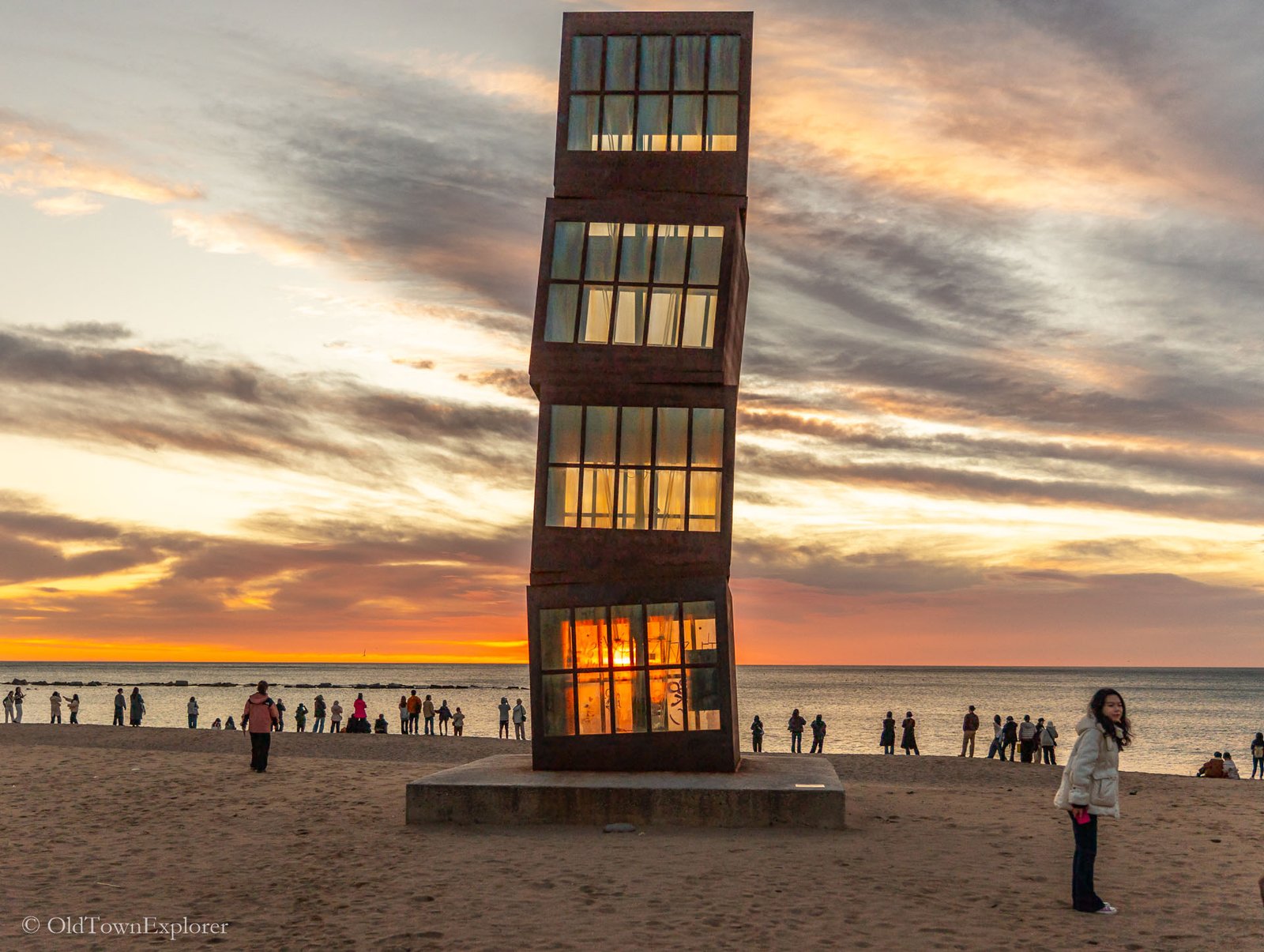 Barceloneta Beach in Barcelona, Spain
